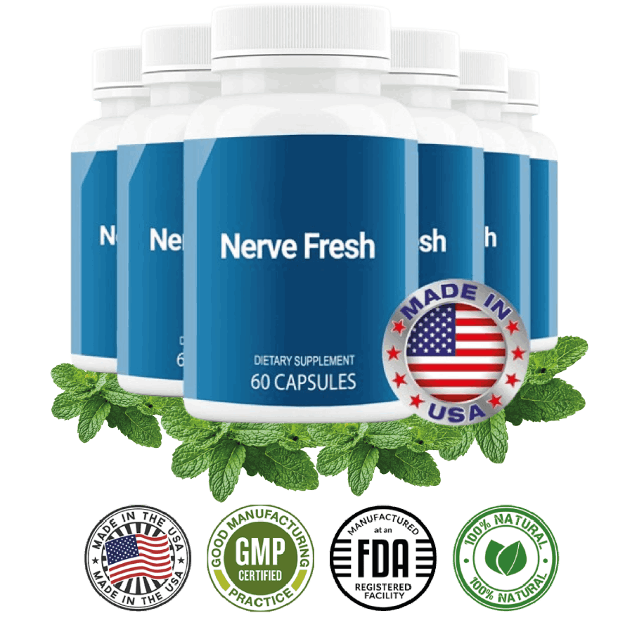 Nerve Fresh dietary supplement bottles – nerve support for tingling and healthy nerves
